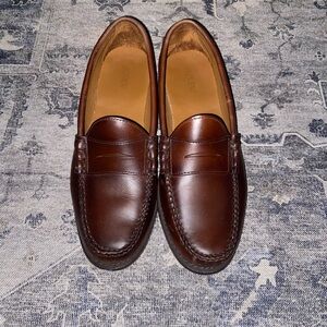 J. Crew Factory Dark Brown Leather Loafers
